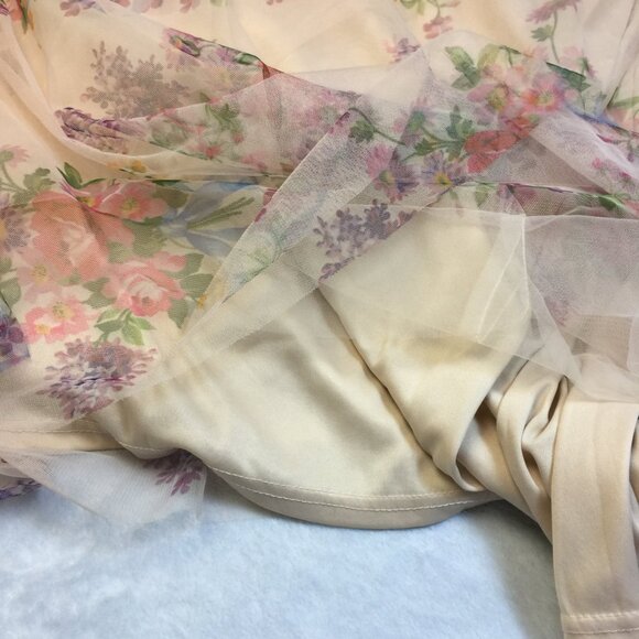 Baltic Born Floral Maxi Dress in Cream and Pink w long sleeves - Picture 4 of 15